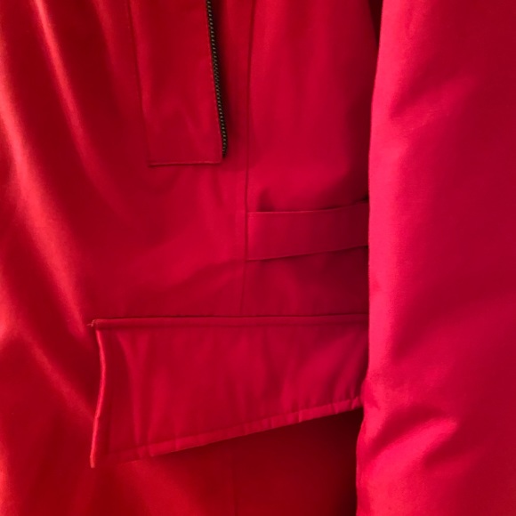 Very warm and beautiful red coat.  Size large - Picture 3 of 5